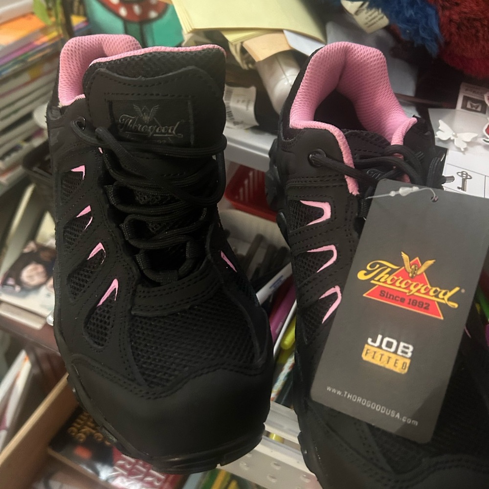 Thorogood Women's Black and Pink Athletic Shoes